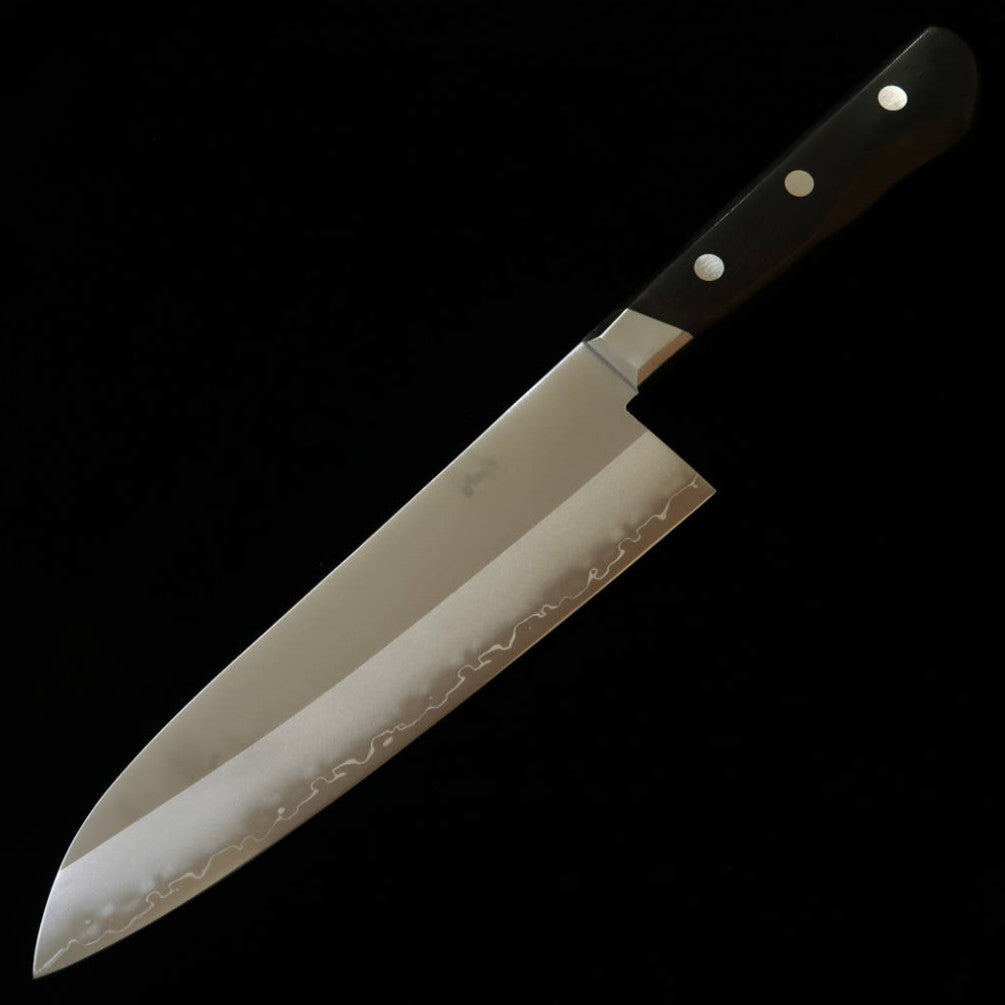 三浦MIURA 三徳 スウェーデン鋼 黒合板柄（180mm）