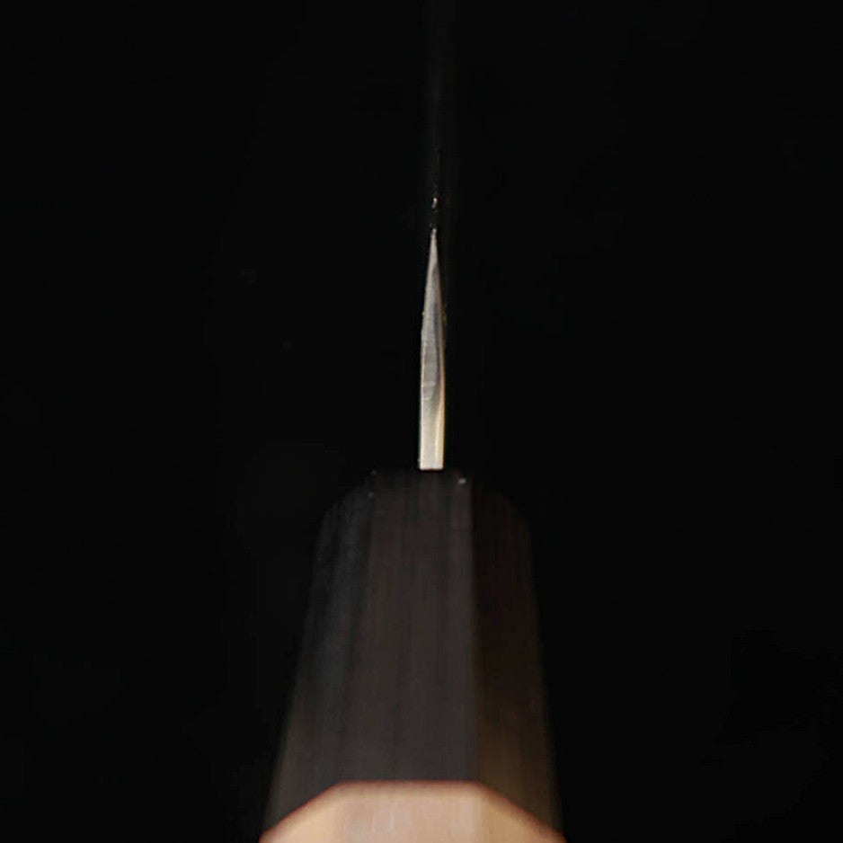 三浦 MIURA ペティ 銀紙三号 梨地 ダマスカス ウォルナット八角柄 (150mm)