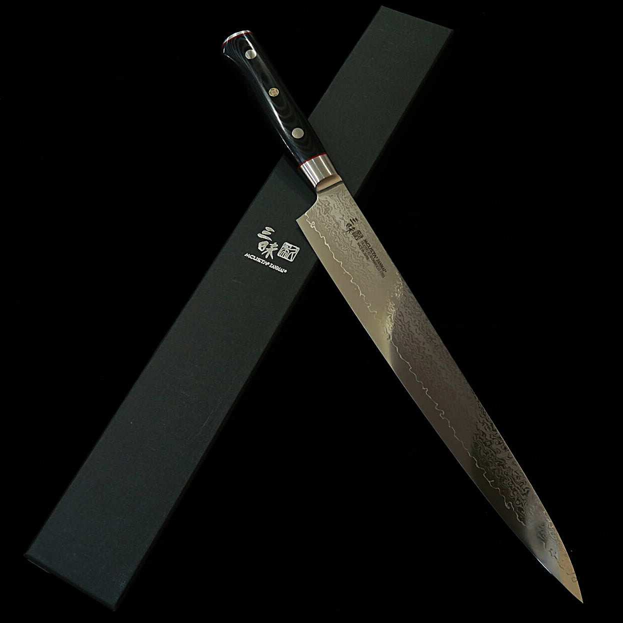 【Novo Clássico】MCUSTA ZANMAI Classic Pro 3 Damascus Zebra Sujihiki (240/270mm)