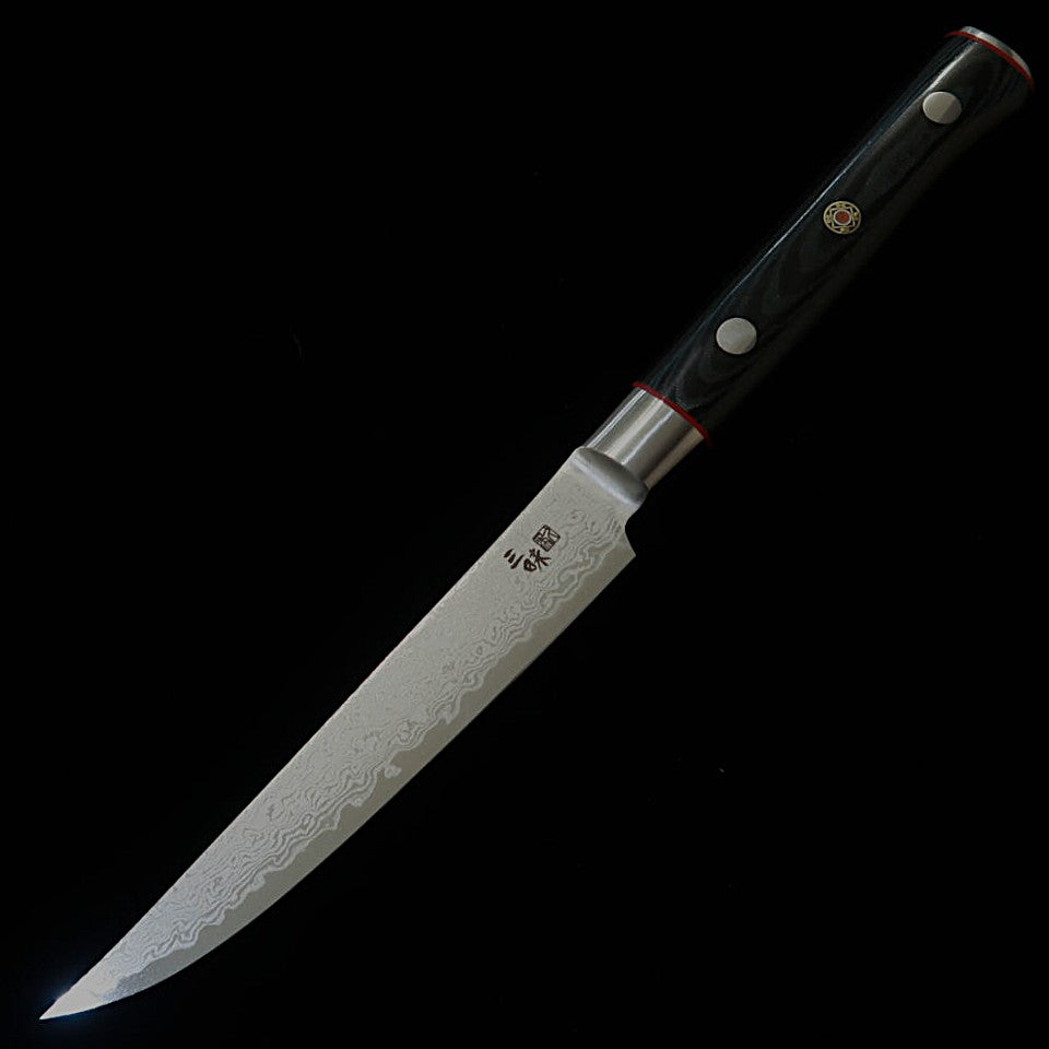 [New Standard] ZANMAI Classic Pro 3 Damascus Zebra Steak Knife (115mm)