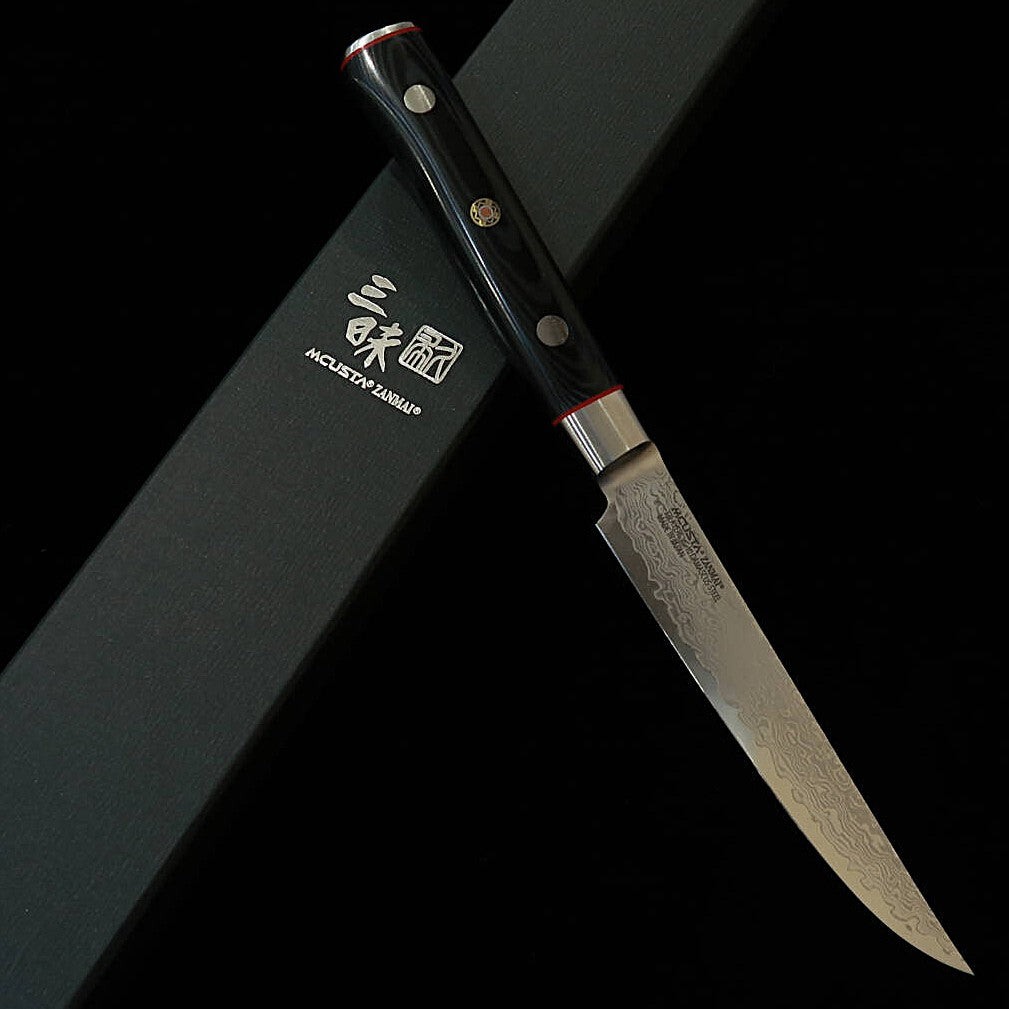 [Nouveau classique] Zanmai MCUSTA ZANMAI Classic Pro 3 Damas Zebra Couteau à steak (115 mm)