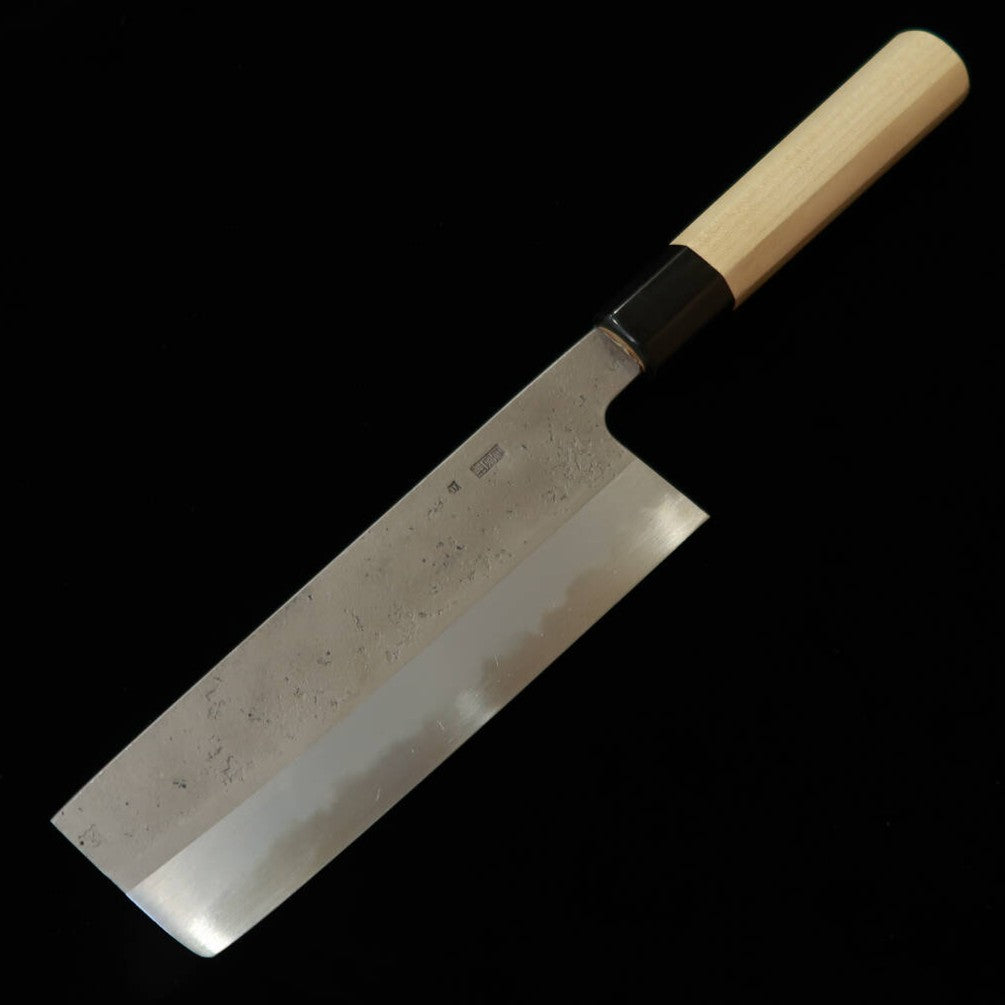 堺菊守 SAKAI KIKUMORI 菊月 梨 菜切 白紙二号 朴八角柄 (180mm)