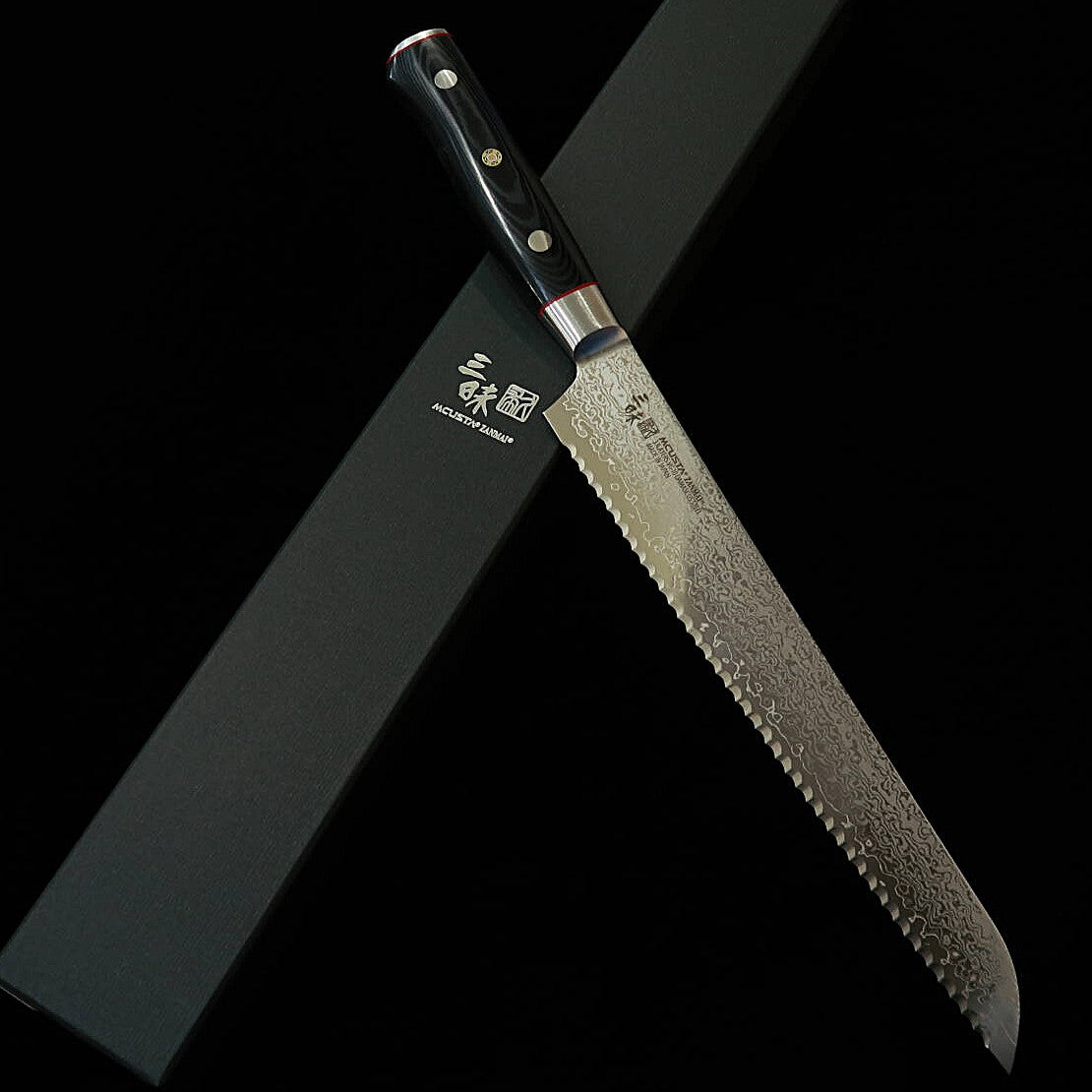 [Novo Clássico] Zanmai MCUSTA ZANMAI Classic Pro 3 Damascus Zebra Faca de Pão (160/230mm)