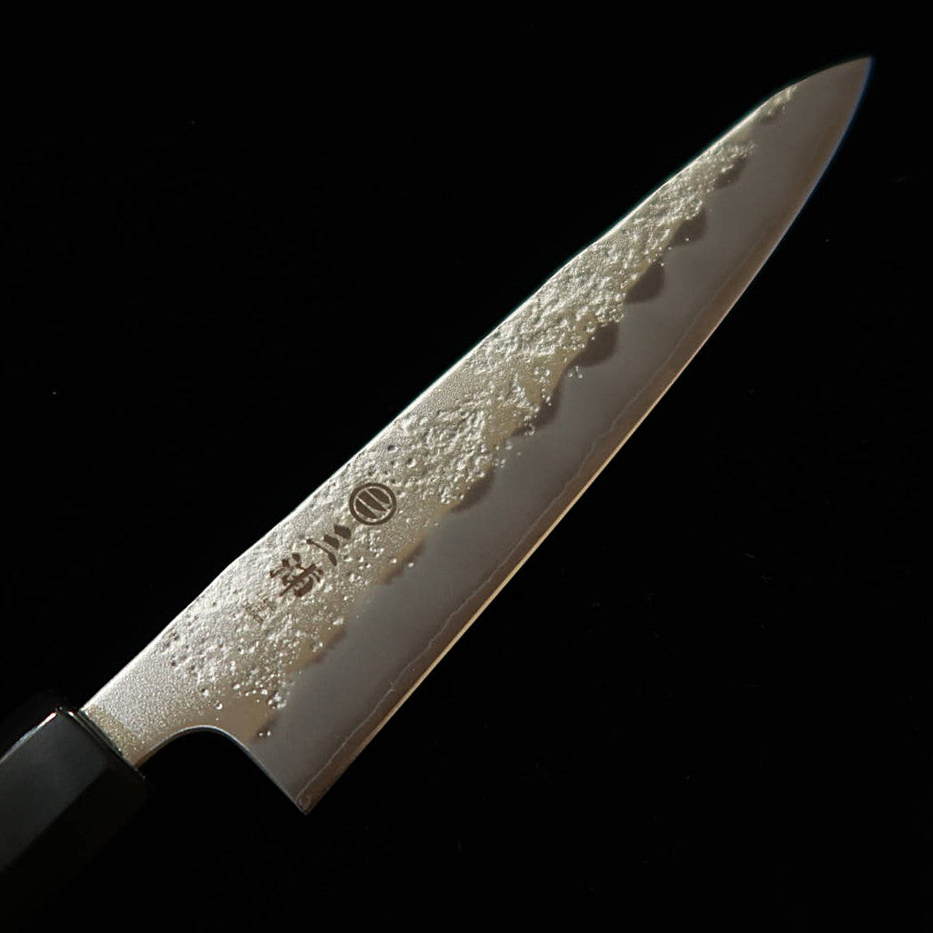 三浦MIURA ペティ 銀紙三号 梨地 黒檀八角柄（150mm）
