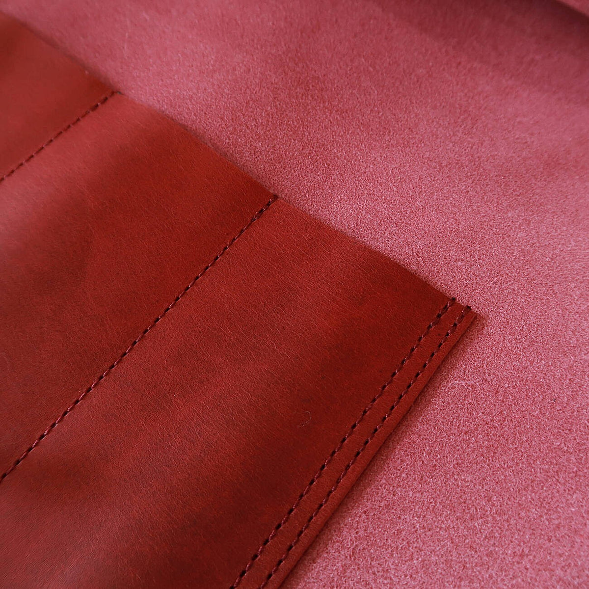 YOKU leatherworks leather knife roll, Long Lasteing Leather　Red　4P