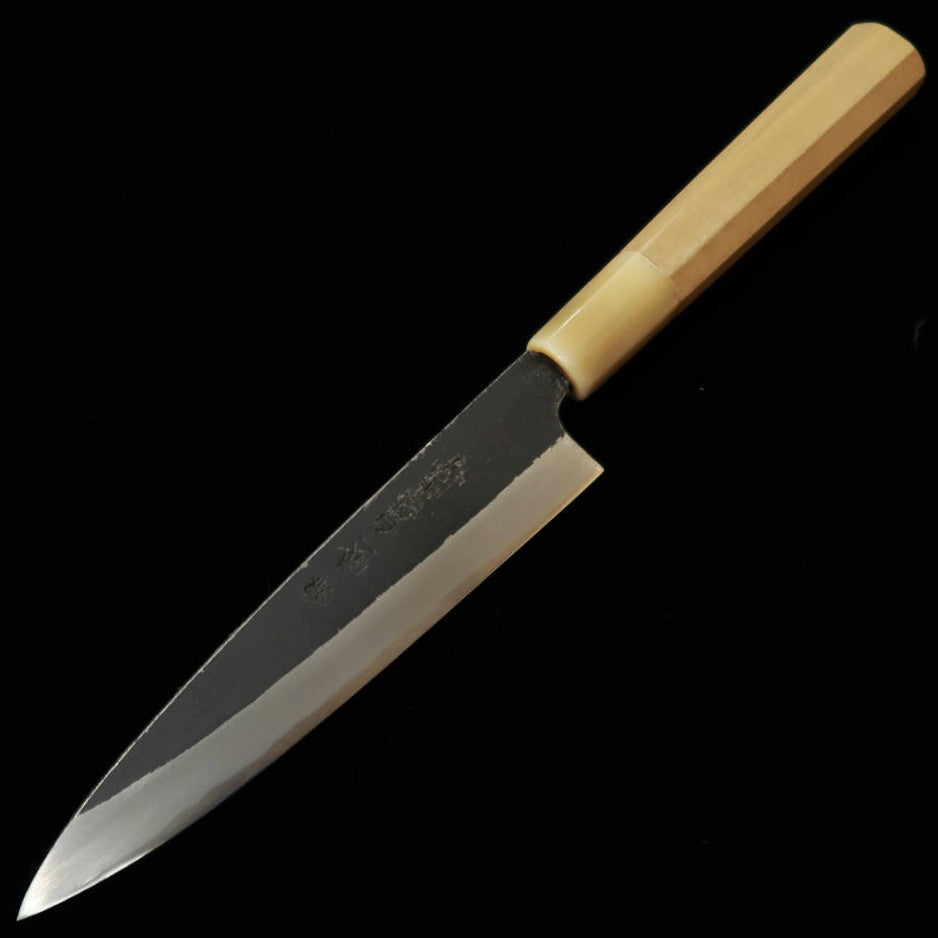 MIURA Itadaki – Petty par Giichi Tanaka, acier Shirogami n°2, finition kuro-uchi, manche octogonal en magnolia (150 mm)