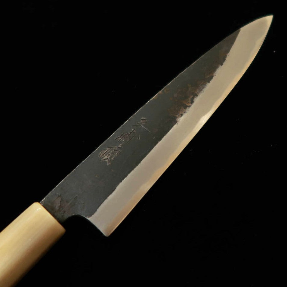 MIURA Itadaki – Petty par Giichi Tanaka, acier Shirogami n°2, finition kuro-uchi, manche octogonal en magnolia (150 mm)