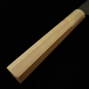 MIURA Itadaki – Petty par Giichi Tanaka, acier Shirogami n°2, finition kuro-uchi, manche octogonal en magnolia (150 mm)