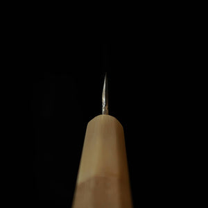 MIURA Itadaki – Petty par Giichi Tanaka, acier Shirogami n°2, finition kuro-uchi, manche octogonal en magnolia (150 mm)