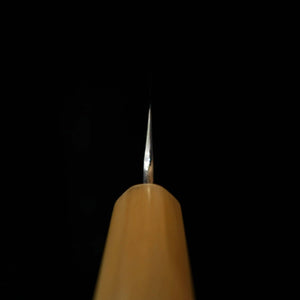 MIURA Itadaki Petty, Yoshikazu Tanaka, Aogami No. 1 Damascus with Magnolia Wood Octagonal Handle (150mm)