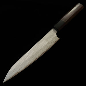 Nigara Hamono NIGARA VG XEOS Tsuchime Damascus Petty with Shitan Handle (150mm)