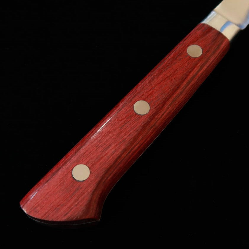 Seki Souma Molybdenum Steel Petty Knife with Red Plywood Handle (150mm)