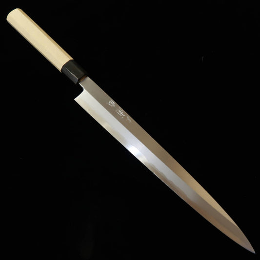 MIURA Itadaki Yanagiba Blue Paper Steel No. 1 with Magnolia Octagonal Handle (300mm)