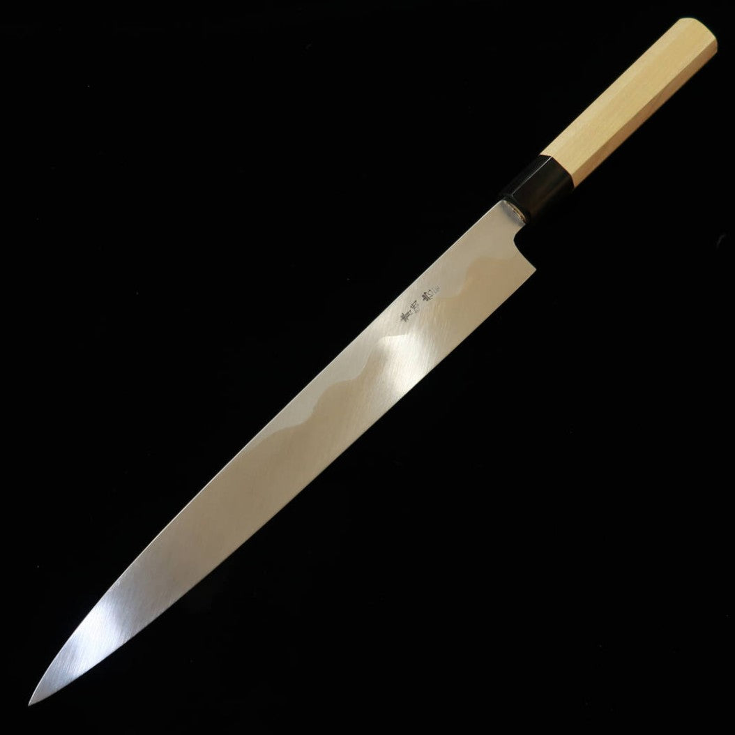 MIURA Itadaki Yanagiba Blue Paper Steel No. 1 with Magnolia Octagonal Handle (300mm)