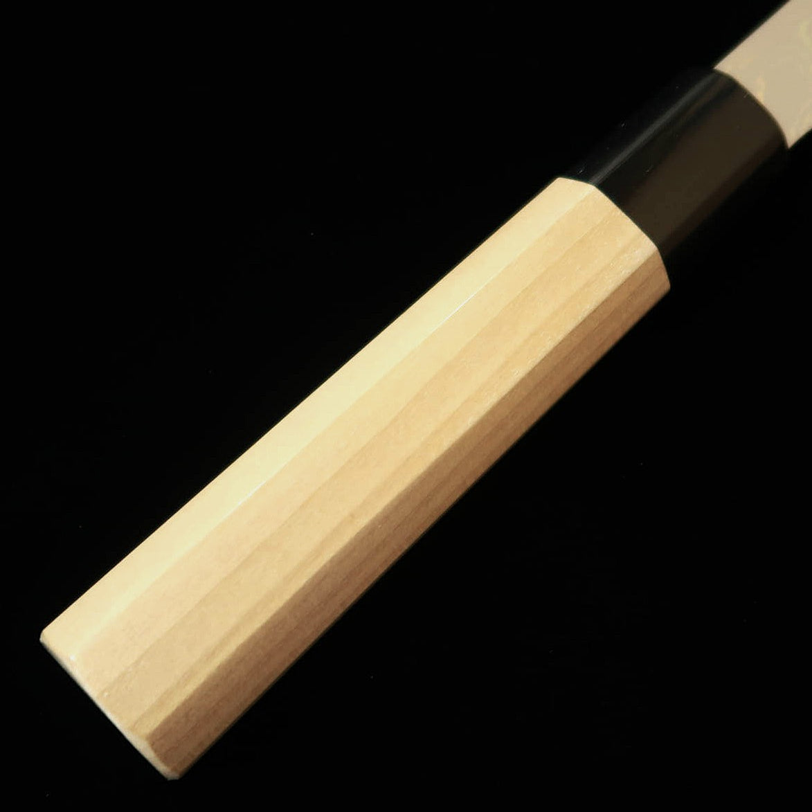 SAKAI KIKUMORI Kikuzuki Gyuto, Blue Steel No. 1, Uzu finish with an Octagonal Paulownia Handle (240mm)