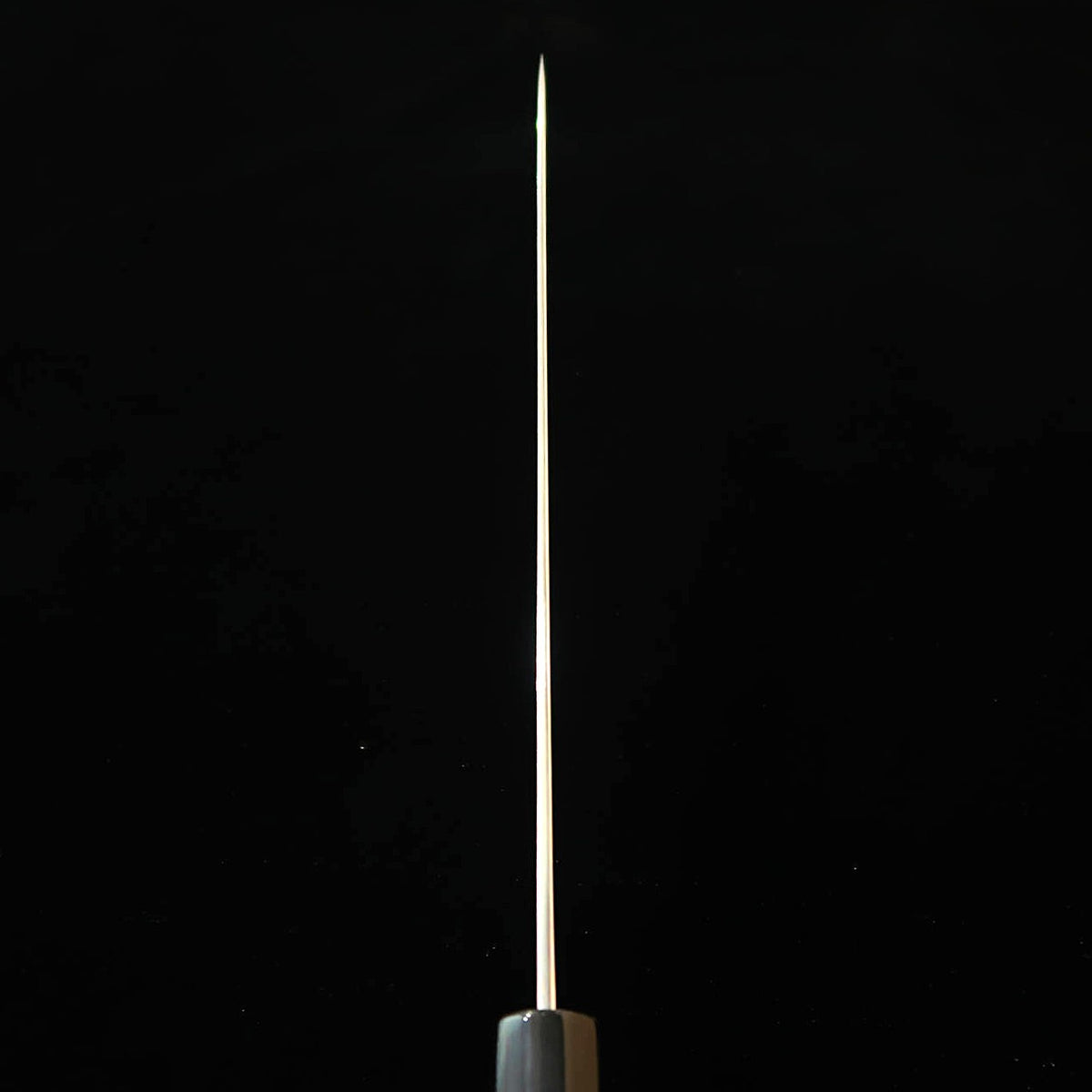 SAKAI KIKUMORI Kikuzuki Gyuto, Blue Steel No. 1, Uzu finish with an Octagonal Paulownia Handle (240mm)