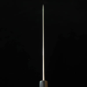 SAKAI KIKUMORI Kikuzuki Gyuto, Blue Steel No. 1, Uzu finish with an Octagonal Paulownia Handle (240mm)