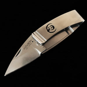 MCUSTA – clip de poche « blason de famille » grue MC-0083, couteau pince-argent (50 mm)
