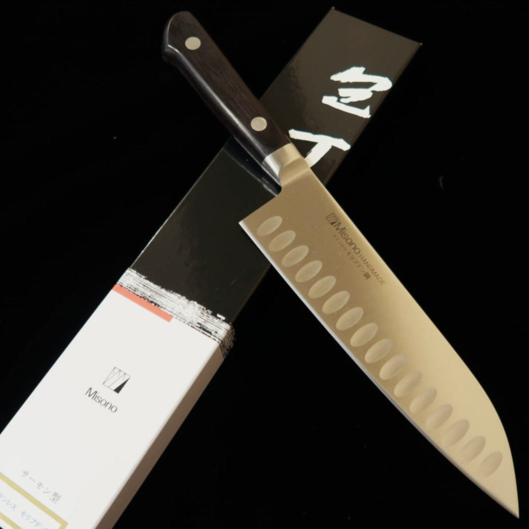 MISONO Molybdène Santoku, lame type saumon (180 mm)