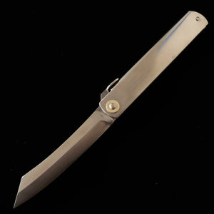 Higonokami HIGONOKAMI VG10 san-mai, tamanho extra grande, cabo prateado (120 mm)