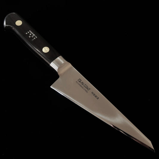 MISONO EU Carbon avec mitre - Couteau à désosser angulaire (Boning Honesuki Kaku) (145 mm)