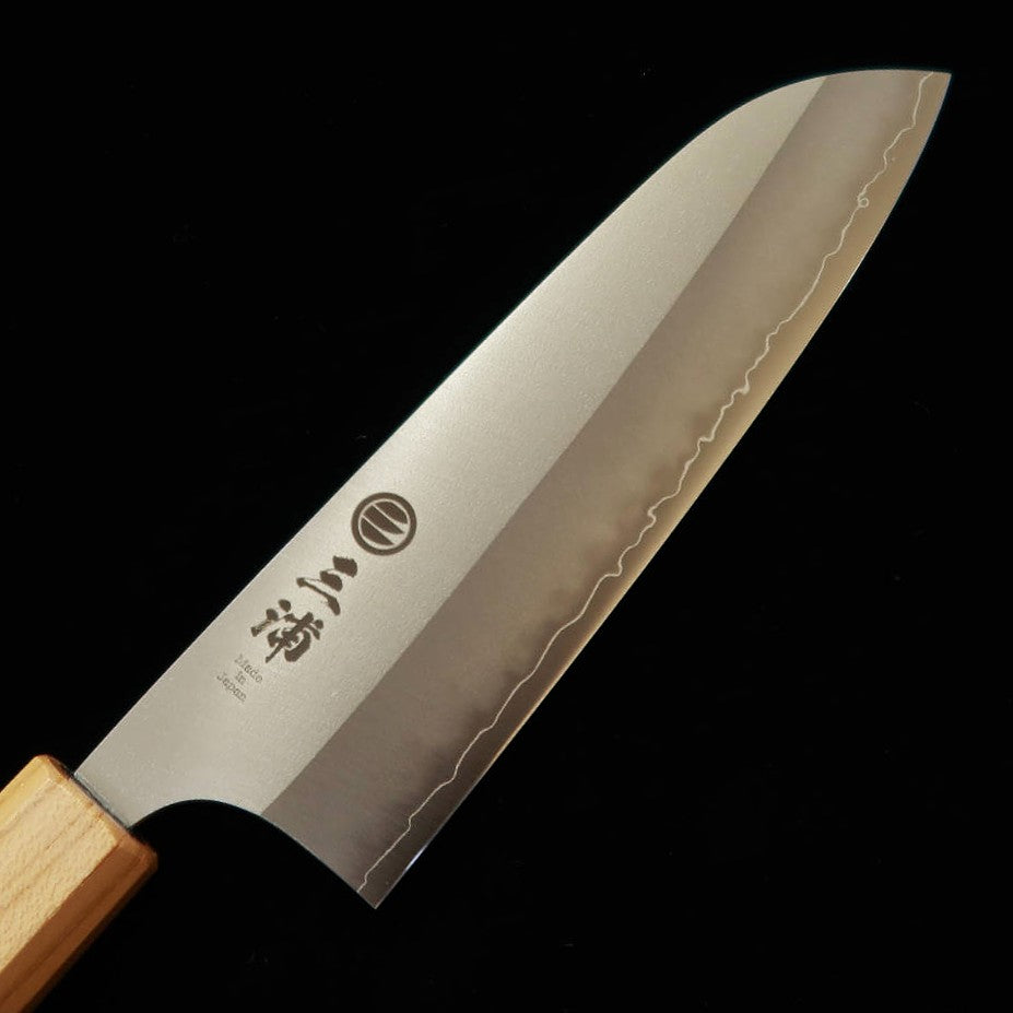 MIURA Miura, santoku VG10W, acabado nacarado, mango de palisandro y zelkova (165 mm)