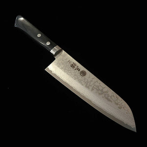 MIURA Sairyū – santoku VG10, manche occidental noir (165 mm)