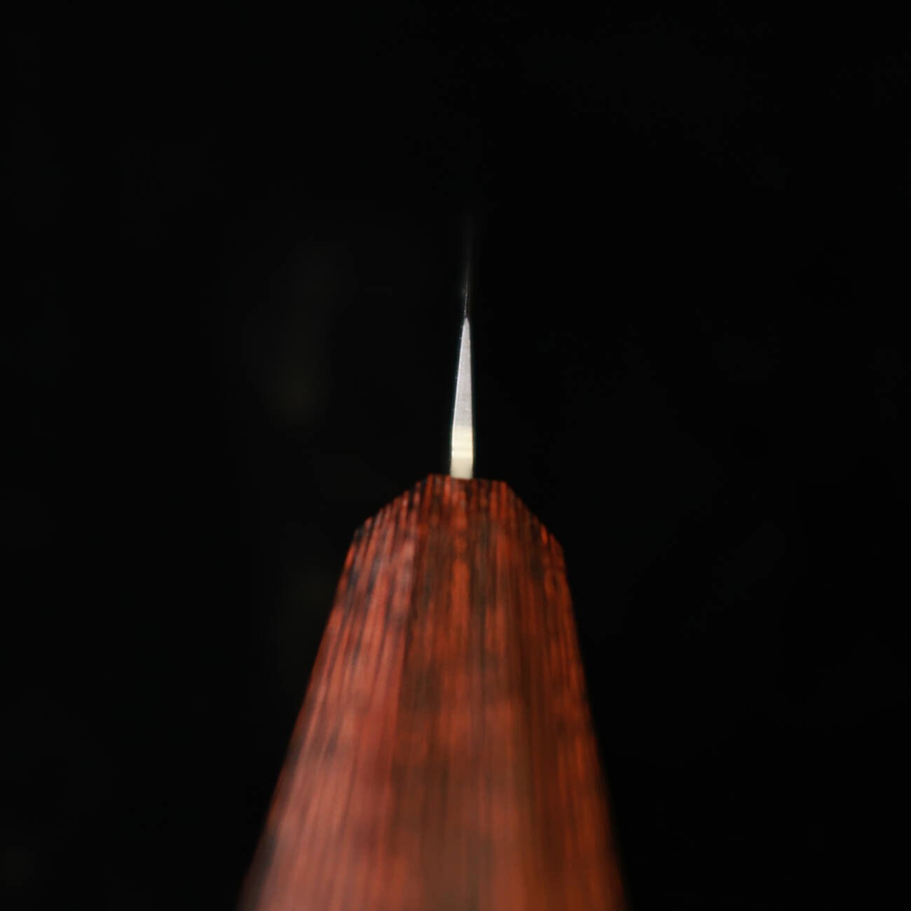 三浦 MIURA 切付ペティ AUS8 鎚目 茶黒縞柄 (150mm)