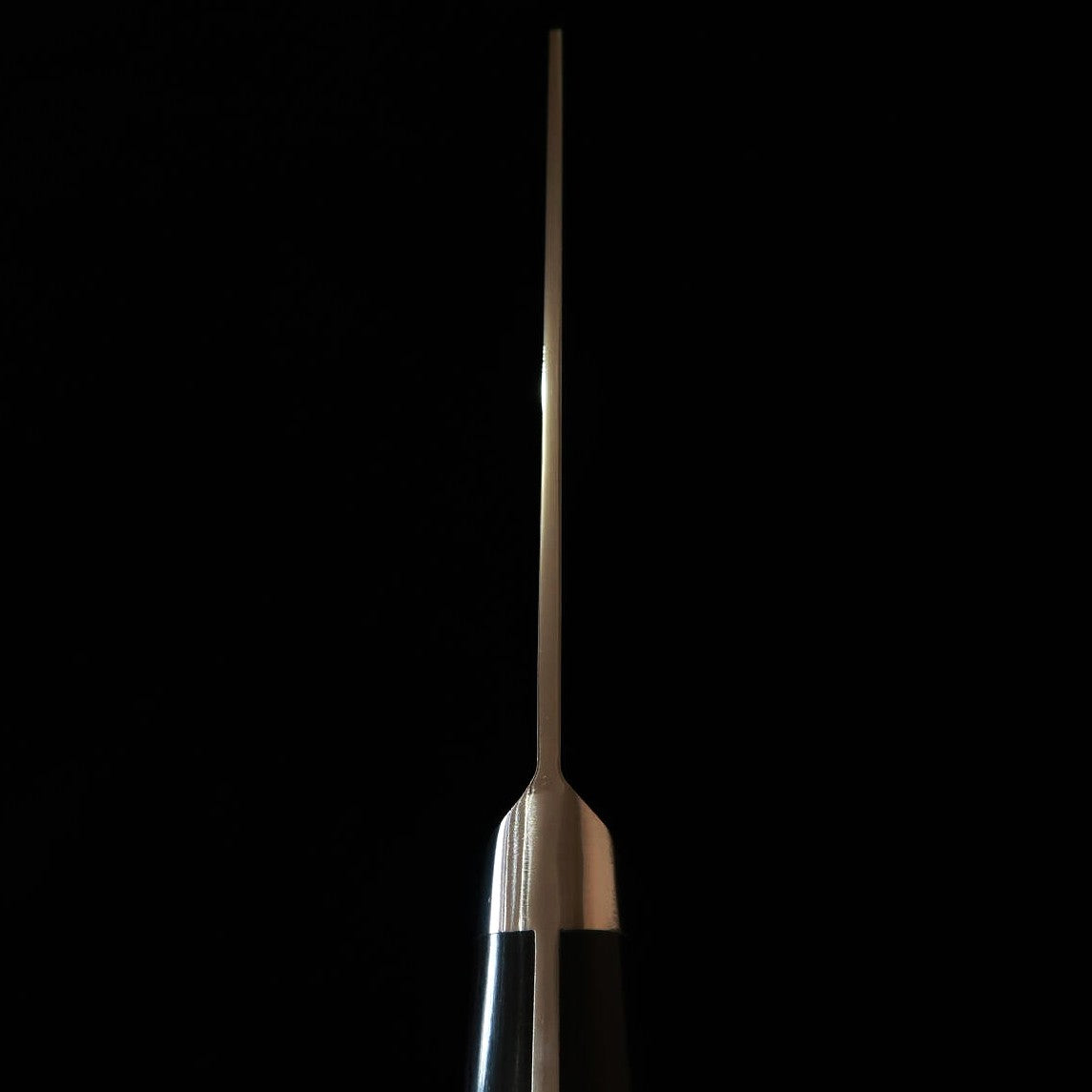 Honesuki cuadrado MISONO 440C contrachapado laminado negro, para zurdos (145mm)