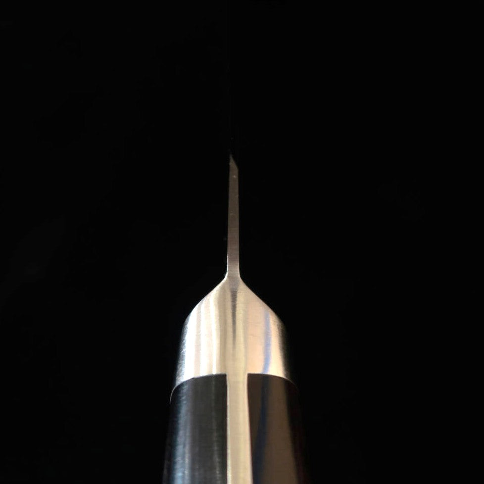 Honesuki cuadrado MISONO 440C contrachapado laminado negro, para zurdos (145mm)
