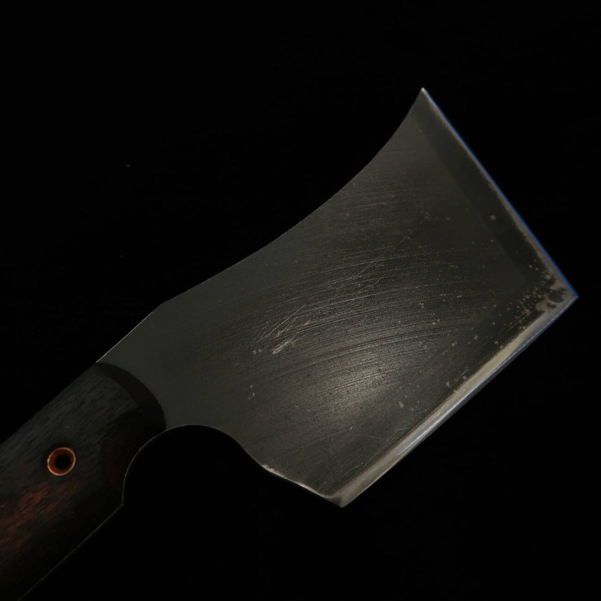 ZERO Kaji Black Cat II 80crv2 Knife with Natural Wood Handle and Kydex Sheath (110mm)