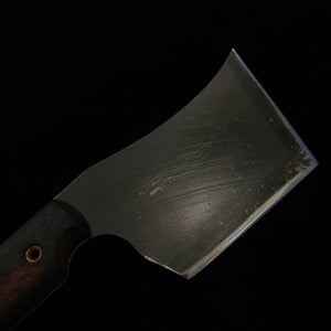 ZERO Kaji Black Cat II 80crv2 Knife with Natural Wood Handle and Kydex Sheath (110mm)