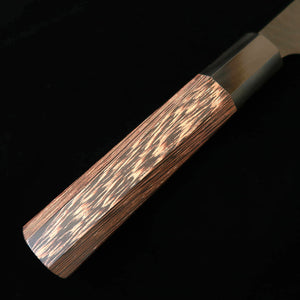 二唐刃物鍛造所 NIGARA 切付牛刀 SG2 鎚目黒打 ウェンジ八角柄（240mm）