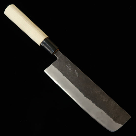 Faca Nakiri Miura Aogami Nº 2 Kuro-Uchi com Cabo em Magnólia (165mm)