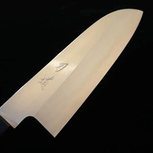 HADO Hado – Junpaku Aço Branco nº 1, núcleo em aço inox, Santoku, cabo octogonal em chifre de búfalo (180 mm)