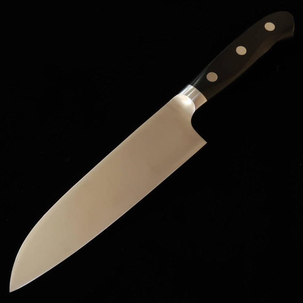 Sakai Ichiji Santoku Knife, Stainless Steel with Plywood Handle, #17100 (180mm)
