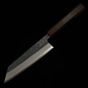TOSA MUNEISHI, Bunka, Blue Steel No. 2, Hammered and Kurouchi Finish with Ebony Octagonal Handle (165mm)