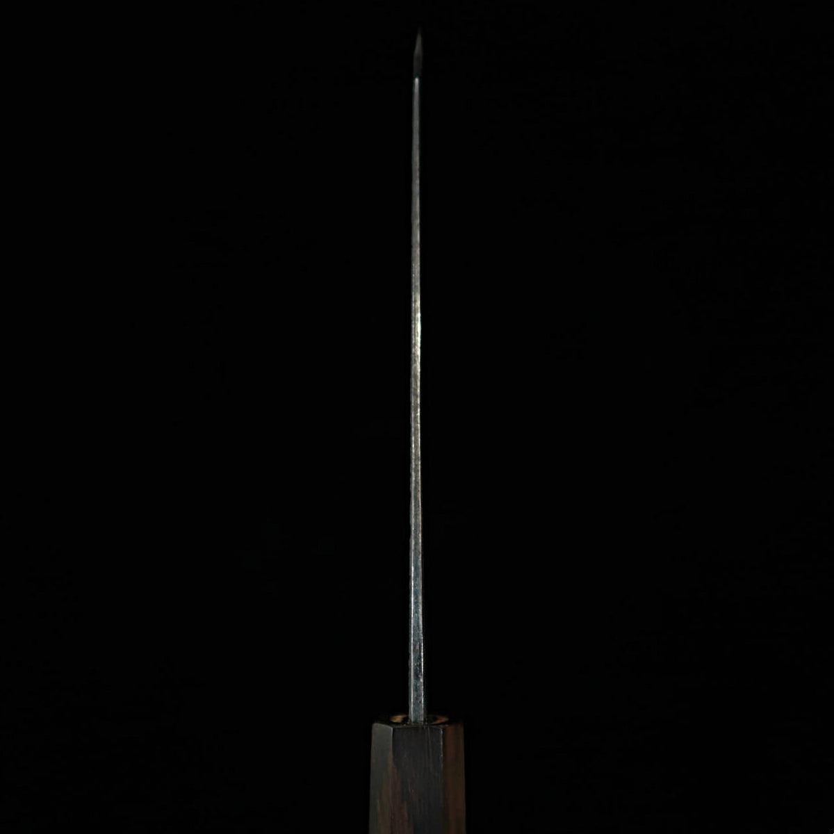 TOSA MUNEISHI, Bunka, Blue Steel No. 2, Hammered and Kurouchi Finish with Ebony Octagonal Handle (165mm)