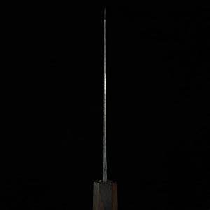 TOSA MUNEISHI, Bunka, Blue Steel No. 2, Hammered and Kurouchi Finish with Ebony Octagonal Handle (165mm)