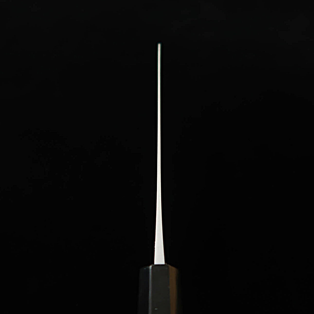 Couteau Santoku MIURA - Acier Shirogami (Acier Blanc), Damas, Manche Octogonal en Ébène (165 mm)