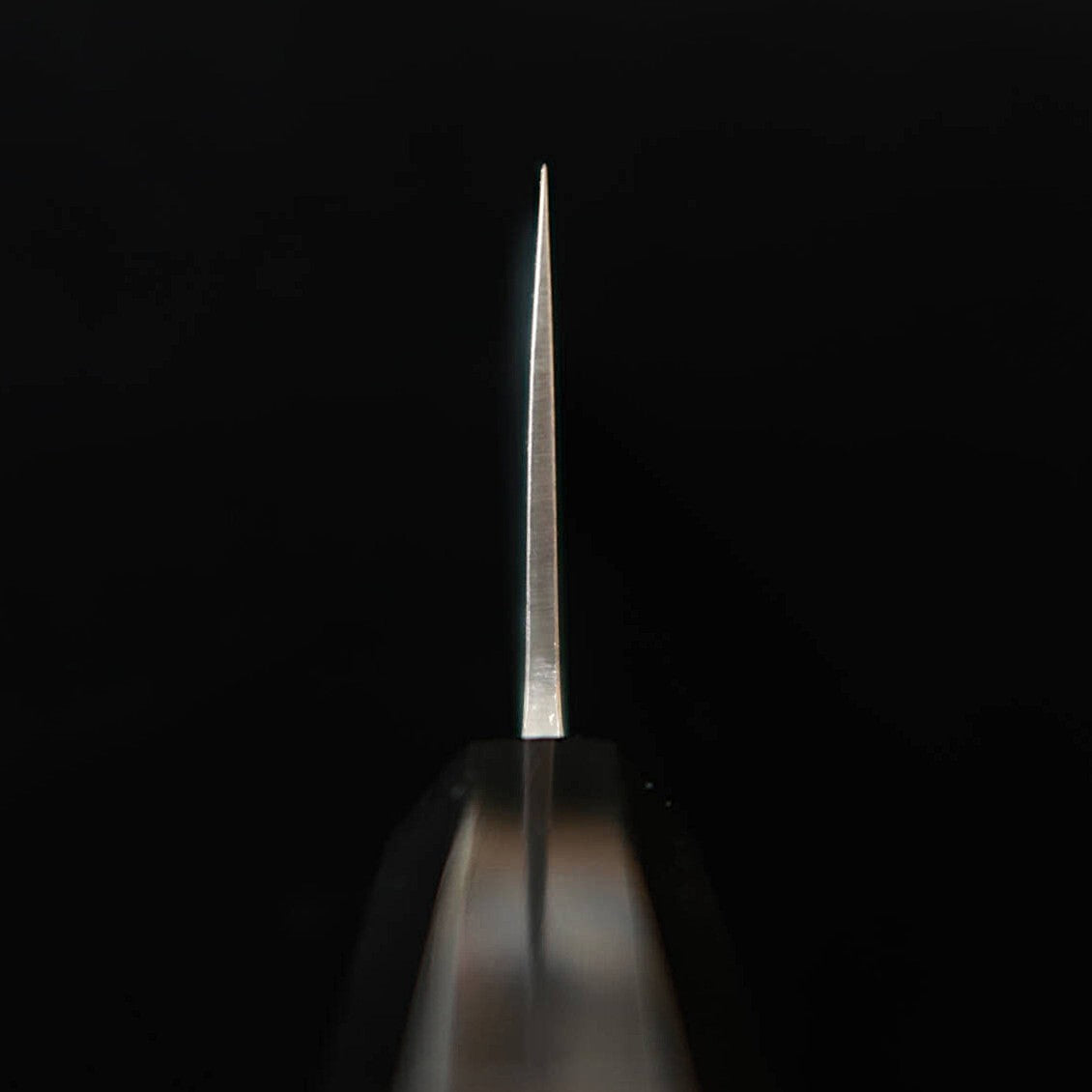 Couteau Santoku MIURA - Acier Shirogami (Acier Blanc), Damas, Manche Octogonal en Ébène (165 mm)