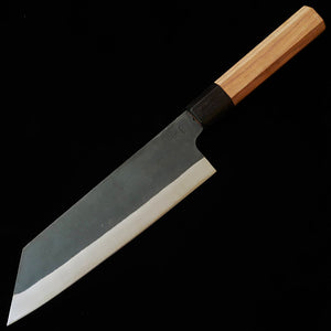 HIDARI YORIMITSU – Bunka, Aogami n°1, finition kuro-uchi, manche en noyer (200 mm)