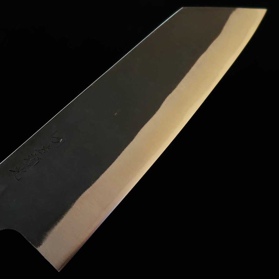 HIDARI YORIMITSU – Bunka, Aogami n°1, finition kuro-uchi, manche en noyer (200 mm)