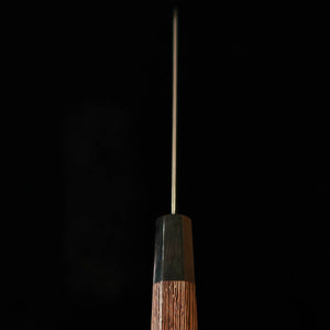 Hatsukokoro HATSUKOKORO Fuusen Kiritsuke Gingami nº3 Damasco ennegrecido, mango octogonal de wengué (210 mm)