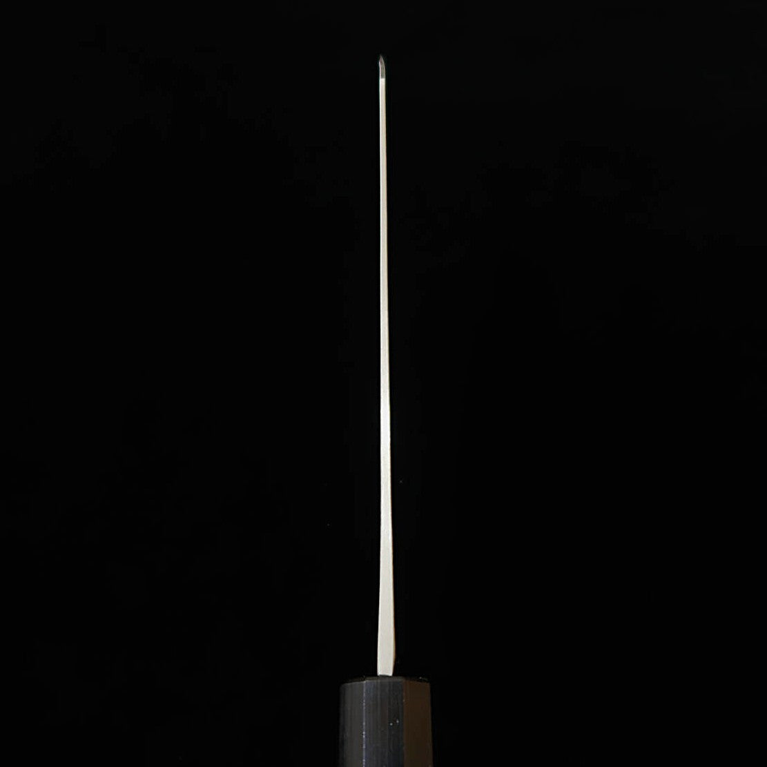 HIDARI YORIMITSU – Bunka, Aogami n°1, finition kuro-uchi, manche en noyer (200 mm)