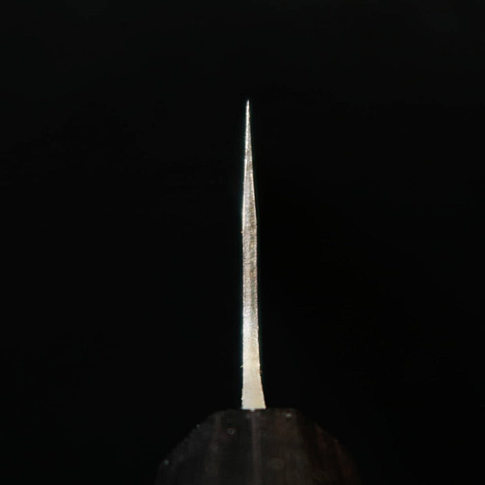 HIDARI YORIMITSU – Bunka, Aogami n°1, finition kuro-uchi, manche en noyer (200 mm)