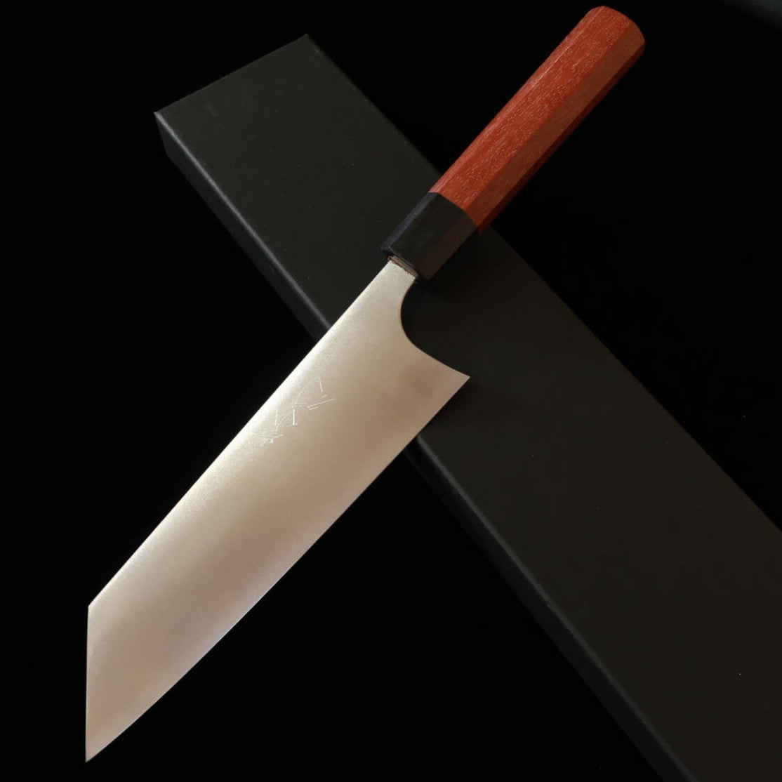 Couteau Bunka Takayuki Shibata Koutetsu, acier SG2, manche octogonal en bois de Jarrah, (180mm)