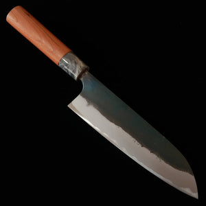 Masakage MASAKAGE Mizu santoku Aogami n°2 kuro-uchi manche en merisier américain (170 mm)