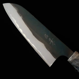 Masakage MASAKAGE Mizu santoku Aogami n°2 kuro-uchi manche en merisier américain (170 mm)