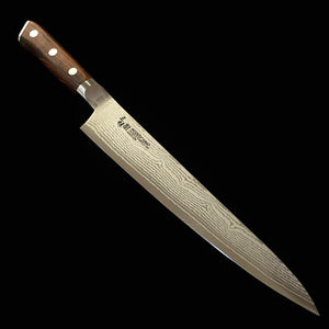 [Novo padrão] MCUSTA ZANMAI Zanmai Classic 3 Damasco Sujihiki Ironwood (240/270 mm)